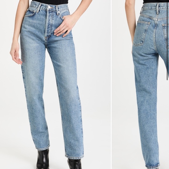 Agolde Pants - AGOLDE - 90's Pinch Waist High Rise Straight Jeans